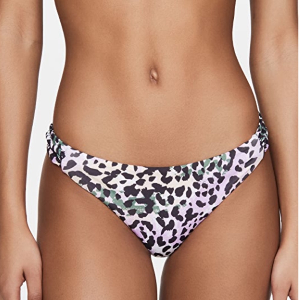 NWT Veronica Beard Donna Animal Print Bikini Swim Bottom - XS